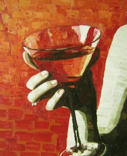 obraz Sklenice na martini